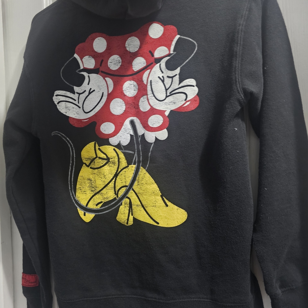 Disney Black Hoodie with Red and Yellow Character Design Minnie Mouse - Picture 6 of 7